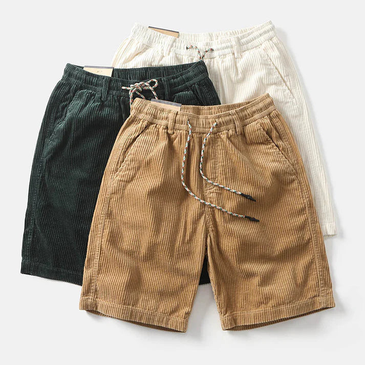 Corduroy Drawstring Shorts