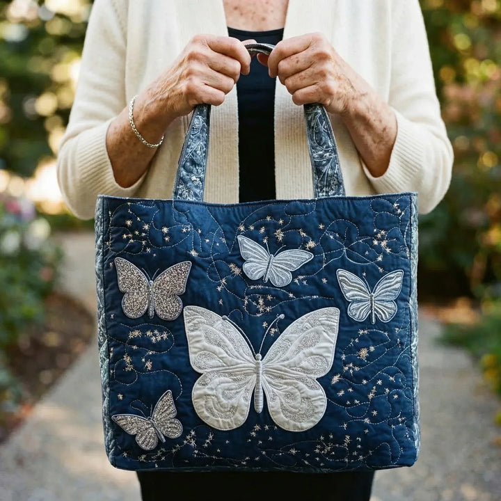 Handmade Bag - Silver Butterfly